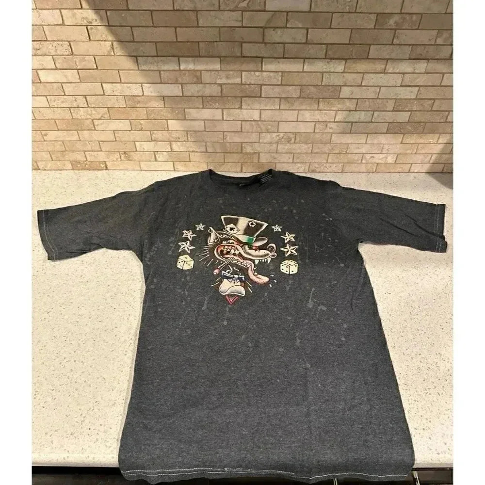 Y2K Tattoo Wolf Tee b7